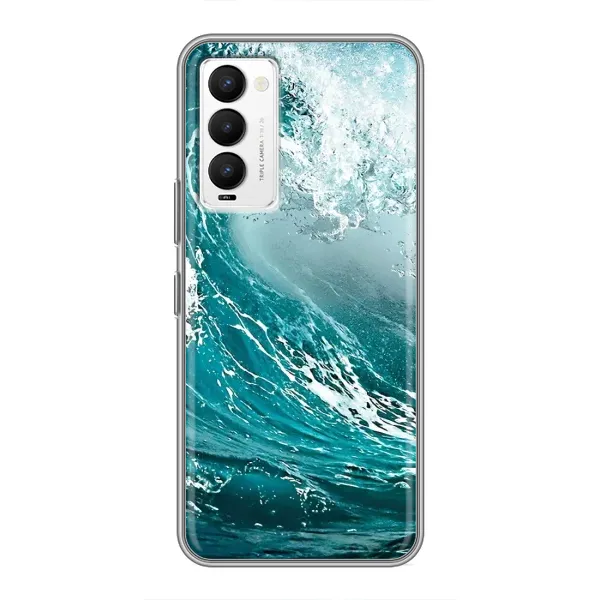 Чехол с рисунком «Морская волна» для TECNO Camon 18 / Camon 18P Чехол с рисунком «Морская волна» для TECNO Camon 18 / Camon 18P