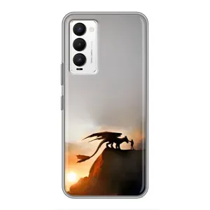 Чехол дракон Беззубик для Tecno Camon 18 / Camon 18P (Мультиик Беззубик)