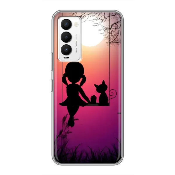 Чехол с рисунком «На качели» для TECNO Camon 18 / Camon 18P Чехол с рисунком «На качели» для TECNO Camon 18 / Camon 18P