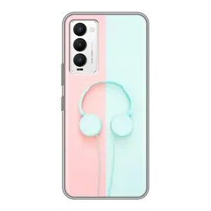 Девчачий Чехол для Tecno Camon 18 / Camon 18P (Наушники)