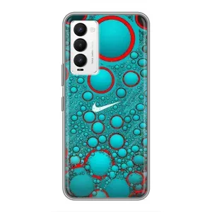 Силіконовый Чохол на Tecno Camon 18 / Camon 18P з картинкою НАЙК (Найк зелений)