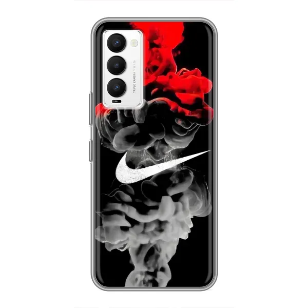 Чехол с рисунком «Nike дым» для TECNO Camon 18 / Camon 18P Чехол с рисунком «Nike дым» для TECNO Camon 18 / Camon 18P