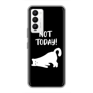 Бампер с изображением Котиков для Техно Камон 18 / 18р (Not Today)