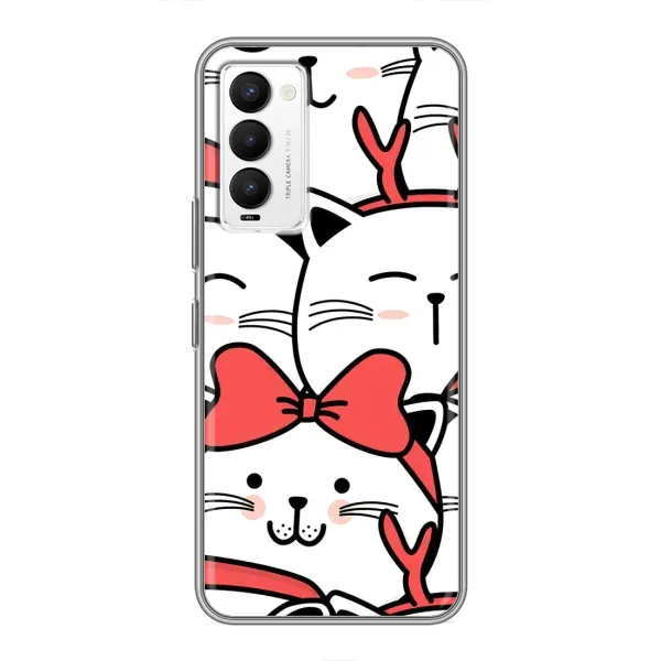 Чехол с рисунком «Новогодние котики» для TECNO Camon 18 / Camon 18P Чехол с рисунком «Новогодние котики» для TECNO Camon 18 / Camon 18P