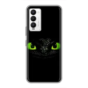 Чехол дракон Беззубик для Tecno Camon 18 / Camon 18P (Глаза Беззубика)