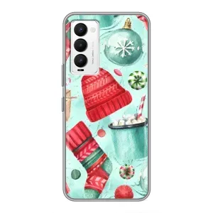 Чохол Санта Клаус для Tecno Camon 18 / Camon 18P (Одяг)