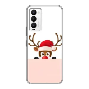 Чохол Санта Клаус для Tecno Camon 18 / Camon 18P (Оленя)