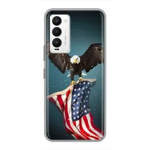 Чохол Прапор USA для Tecno Camon 18 / Camon 18P (Орел і прапор)