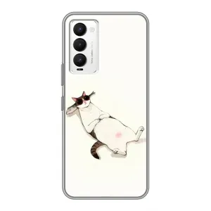Чехол на тематику: Коты для TECNO Camon 18 / Camon 18P (Отдых)