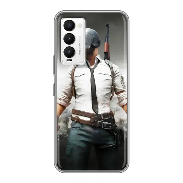 Чехол с рисунком «Пабг» для TECNO Camon 18 / Camon 18P Чехол с рисунком «Пабг» для TECNO Camon 18 / Camon 18P
