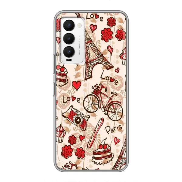 Чехол с рисунком «Париж мечта» для TECNO Camon 18 / Camon 18P Чехол с рисунком «Париж мечта» для TECNO Camon 18 / Camon 18P