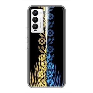 Силіконовый Чохол на Tecno Camon 18 / Camon 18P (Патріотична вишиванка)