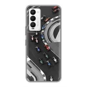Чехол фильм Формула 1 для Tecno Camon 18 / Camon 18P (Гонки ф1)