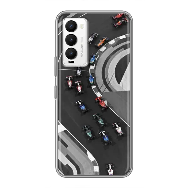 Чехол с рисунком «Гонки ф1» для TECNO Camon 18 / Camon 18P