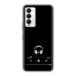 Чохол з картинками на чорному фоні для Tecno Camon 18 / Camon 18P (Плеєр)