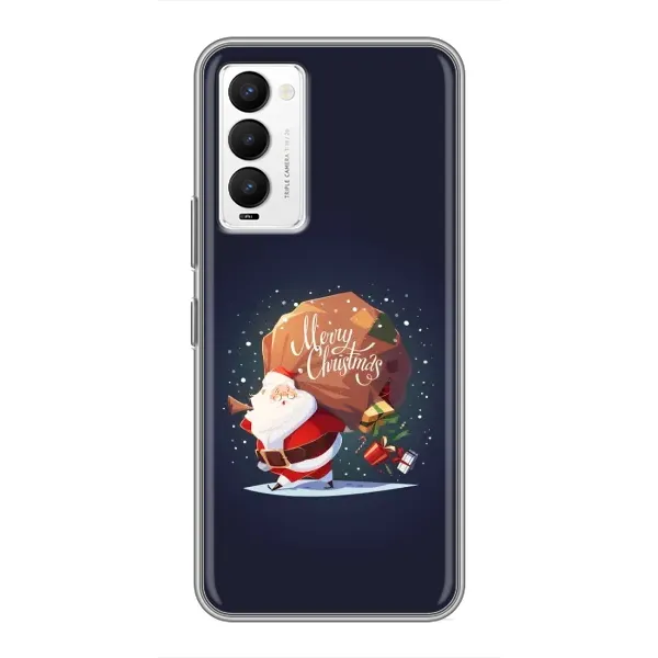 Чехол с рисунком «Подарки от Санты» для TECNO Camon 18 / Camon 18P Чехол с рисунком «Подарки от Санты» для TECNO Camon 18 / Camon 18P