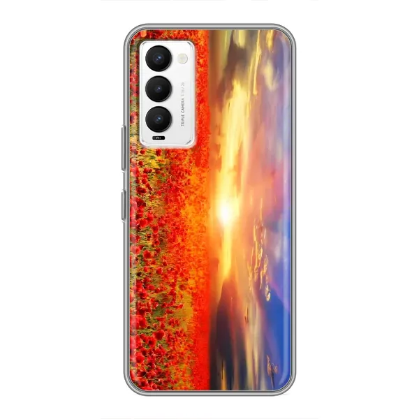 Чехол с рисунком «Поле тюльпанов» для TECNO Camon 18 / Camon 18P Чехол с рисунком «Поле тюльпанов» для TECNO Camon 18 / Camon 18P