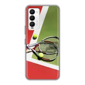 Чехлы с принтом Спортивная тематика для Tecno Camon 18 / Camon 18P (Ракетки теннис)