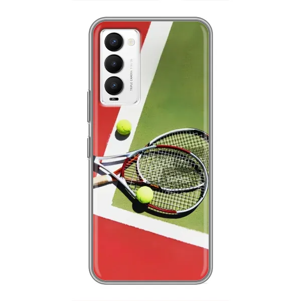 Чехол с рисунком «Ракетки теннис» для TECNO Camon 18 / Camon 18P