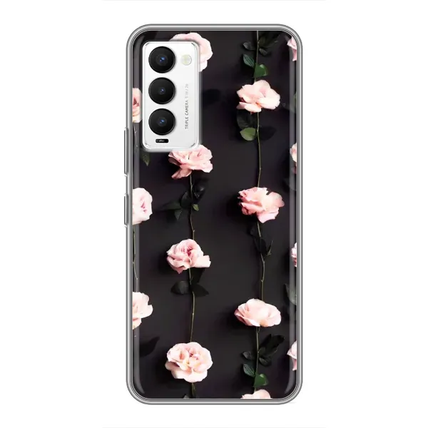 Чехол с рисунком «Розы» для TECNO Camon 18 / Camon 18P Чехол с рисунком «Розы» для TECNO Camon 18 / Camon 18P