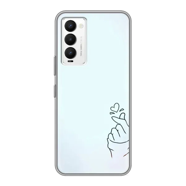 Чехол с рисунком «Сердце на голубом» для TECNO Camon 18 / Camon 18P Чехол с рисунком «Сердце на голубом» для TECNO Camon 18 / Camon 18P