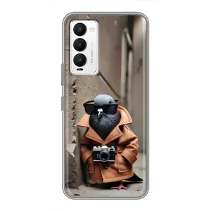 Чохол з мемами траралело тралала для Tecno Camon 18 / Camon 18P (Шпіоніро голубіо)