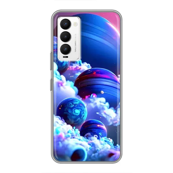 Чохол з малюнком «Сині планети» для TECNO Camon 18 / Camon 18P Чохол з малюнком «Сині планети» для TECNO Camon 18 / Camon 18P