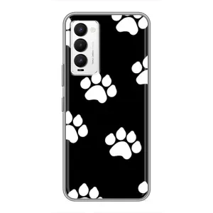 Бампер для Tecno Camon 18 / Camon 18P з картинкою "Песики" (Сліди собак)