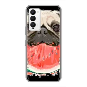 Чохол (ТПУ) Милі песики для Tecno Camon 18 / Camon 18P (Смішний Мопс)