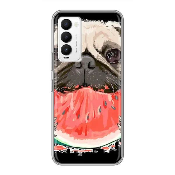 Чехол с рисунком «Смешной Мопс» для TECNO Camon 18 / Camon 18P Чехол с рисунком «Смешной Мопс» для TECNO Camon 18 / Camon 18P