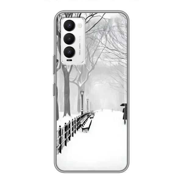 Чехол с рисунком «Снегом замело» для TECNO Camon 18 / Camon 18P Чехол с рисунком «Снегом замело» для TECNO Camon 18 / Camon 18P