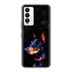 Бампер для Tecno Camon 18 / Camon 18P з картинкою "Песики" (Собака Мопсік)