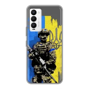 Чохли з принтом (Воїни ЗСУ) для Tecno Camon 18 / Camon 18P (Солдат ЗСУ)