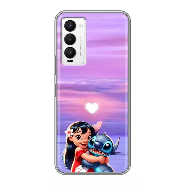 Чехол с рисунком «Стич и Лило» для TECNO Camon 18 / Camon 18P