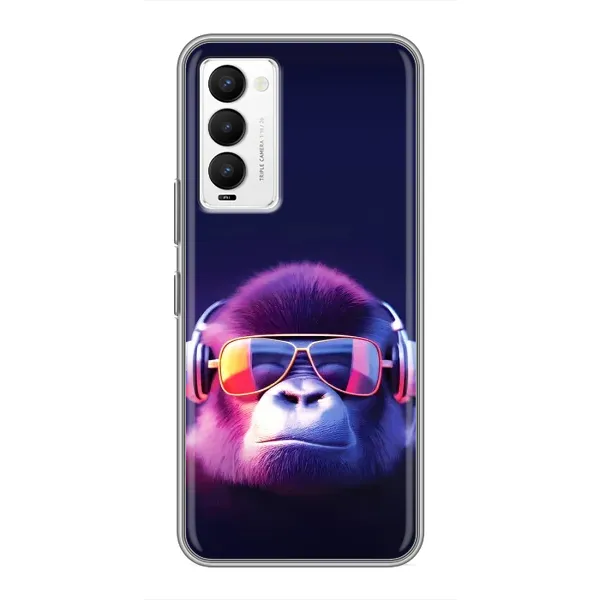 Чехол с рисунком «Стильная обезьяна» для TECNO Camon 18 / Camon 18P Чехол с рисунком «Стильная обезьяна» для TECNO Camon 18 / Camon 18P
