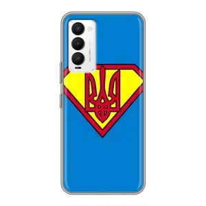 Чехол с картинкой (Патриотический ГЕРБ) на Tecno Camon 18 / Camon 18P (Super - Герб)