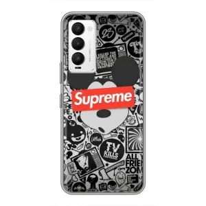 Чохол з Брендами одягу на Техно Камон 18 / 18р (Supreme Маус)