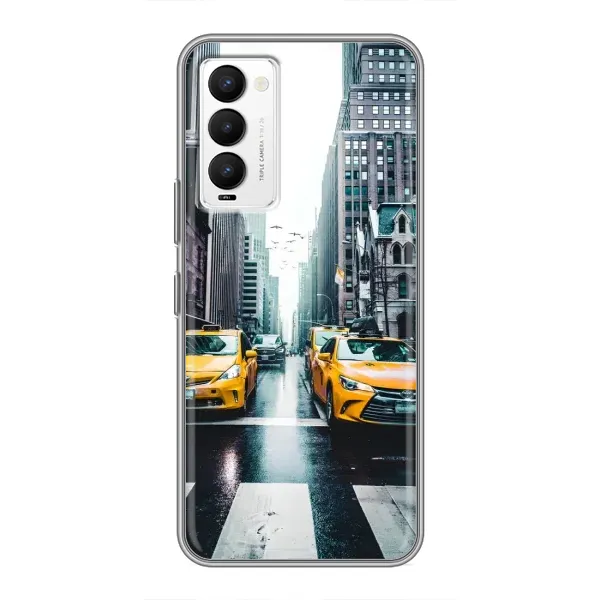 Чехол с рисунком «Такси» для TECNO Camon 18 / Camon 18P Чехол с рисунком «Такси» для TECNO Camon 18 / Camon 18P