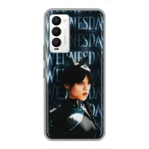 Чохол з картинкою Венсдей на Tecno Camon 18 / Camon 18P (Вендсдей з ушками)