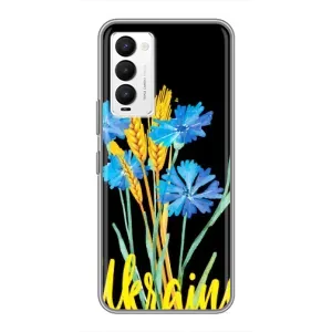 Чохол на Tecno Camon 18 / Camon 18P (Український дизайн) (Україна в квітах)
