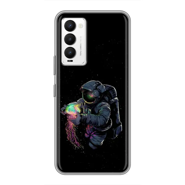 Чехол с рисунком «В руках земля» для TECNO Camon 18 / Camon 18P Чехол с рисунком «В руках земля» для TECNO Camon 18 / Camon 18P