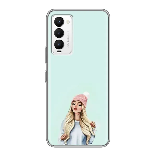Чехол с рисунком «В шапке» для TECNO Camon 18 / Camon 18P Чехол с рисунком «В шапке» для TECNO Camon 18 / Camon 18P