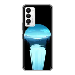 Літній Чохол на Tecno Camon 18 / Camon 18P (Синій Водоспад)