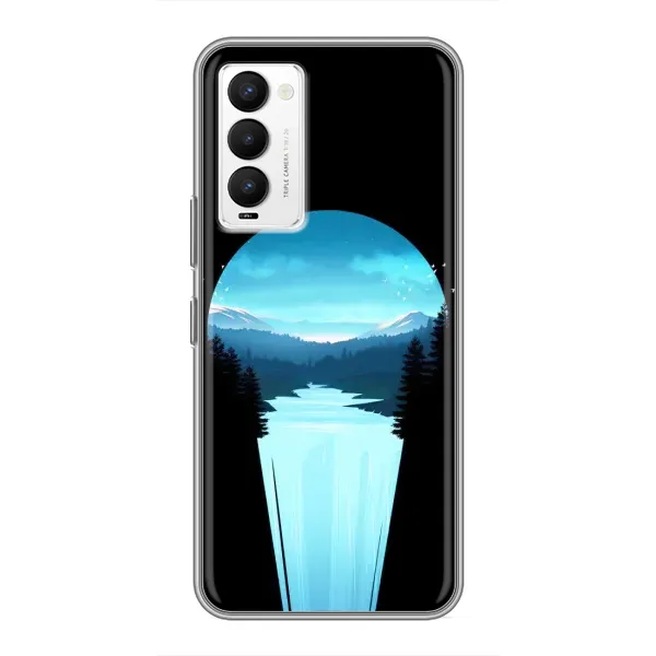 Чехол с рисунком «Синий Водопад» для TECNO Camon 18 / Camon 18P Чехол с рисунком «Синий Водопад» для TECNO Camon 18 / Camon 18P