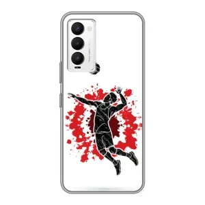 Чехлы с принтом Спортивная тематика для Tecno Camon 18 / Camon 18P (Волейболист)