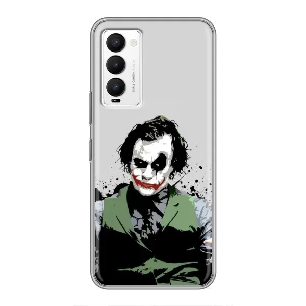 Чехол с рисунком «Взгляд Джокера» для TECNO Camon 18 / Camon 18P Чехол с рисунком «Взгляд Джокера» для TECNO Camon 18 / Camon 18P