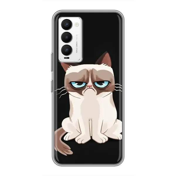 Чехол с рисунком «Взгляд кота» для TECNO Camon 18 / Camon 18P Чехол с рисунком «Взгляд кота» для TECNO Camon 18 / Camon 18P