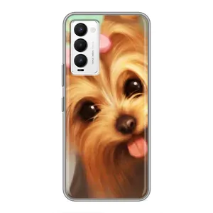 Чохол (ТПУ) Милі песики для Tecno Camon 18 / Camon 18P (Йоркширський тер'єр)
