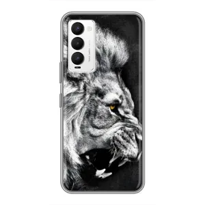 Чохол з картинкою на Tecno Camon 18 / Camon 18P (Злий Лев)