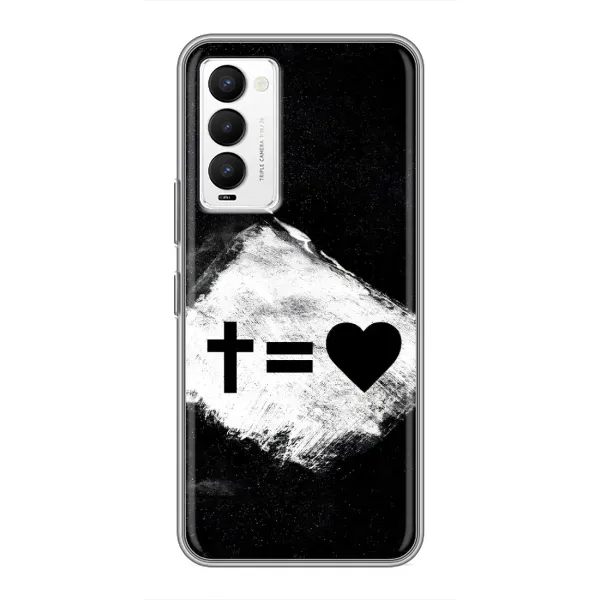 Чехол с рисунком «Значки 2» для TECNO Camon 18 / Camon 18P